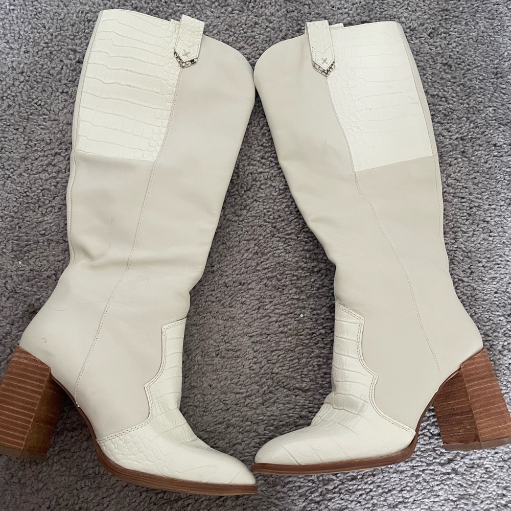 White cowgirl boots